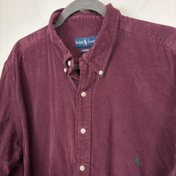 Ralph Lauren Other - Ralph Lauren Shirt Mens XLT Tall Purple Corduroy Long Sleeve Button Down Casual